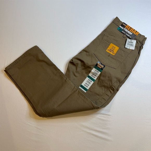 Ariat Men's Rebar M4 Low Rise Brown Work Pants Size 32x30 - Picture 1 of 8